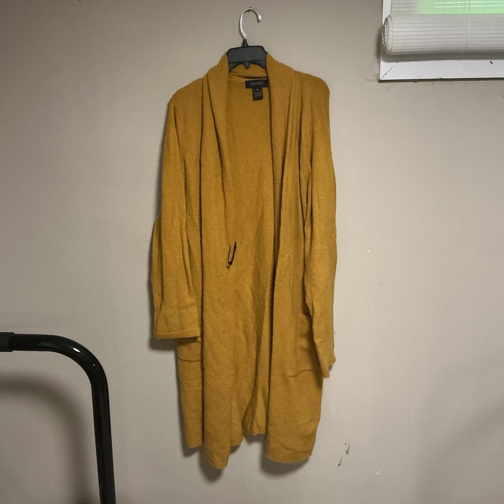 Karen Kane Golden Open Front Cardigan